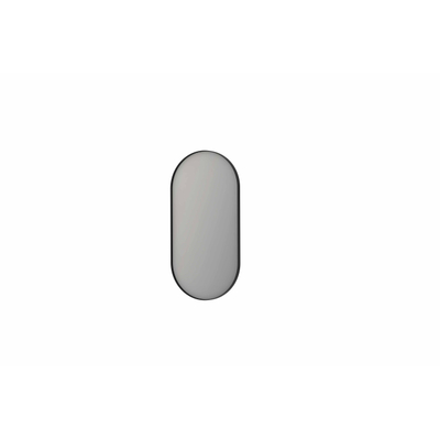 INK SP20 miroir – ovale – 100 x 50 cm – Metal black brossé (anthracite)