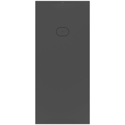 Villeroy & Boch Ecora douchebak - 180x80x4.5cm - afvoer korte zijde - anthracite (antraciet)