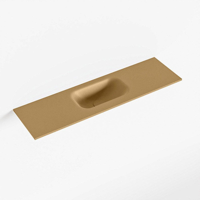 Mondiaz EDEN Fontein - 80x23x0.9cm - wasbak midden - zonder kraangaten - voor toiletmeubel - Solid surface - Oro