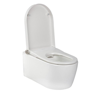 Rapotec RapoWash Bold Douche WC - sèche-cheveux - douchette intime - siège chauffant - blanc brillant