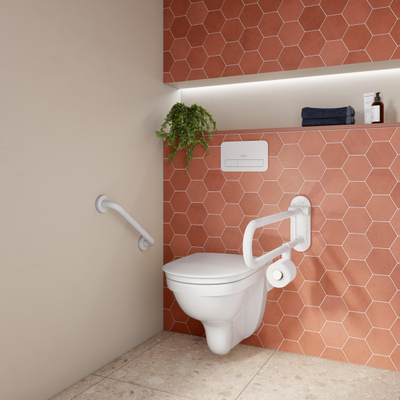 Villeroy & Boch Vicare handgreep - 75cm inklapbaar - glans wit