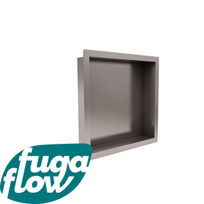 FugaFlow Eccelente Vetro Niche encastrable - 30x30x10cm - Inox brossé