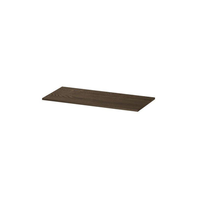 INK Topdeck Wastafelblad - 100x1.6x45cm - tbv onderkast - Eiken - Massief eiken Charcoal