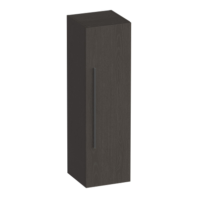 BRAUER Trust Armoire colonne - 120x35x35cm - excl. manette avec 1 porte gauche ou droite pivotante en Bois Anthracite