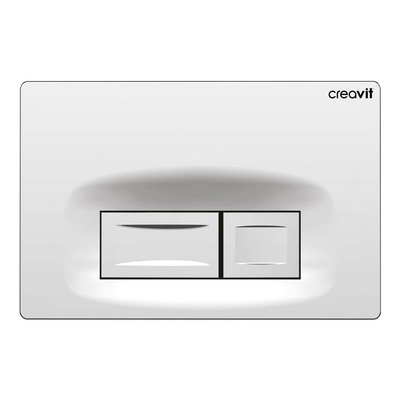 Creavit Plaque de commande - boutons rectangulaires - chrome