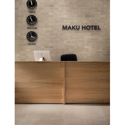 Fap ceramiche maku carreau de sol et de mur en sable 80x80cm rectifié aspect pierre naturelle marron mat