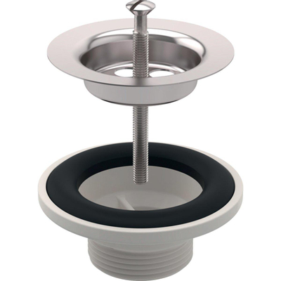 Geberit Wastafel Afvoerplug - rvs (wit)