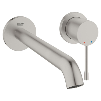 Grohe Essence New Wastafelkraan Inbouw - uitloop 23cm -L-size - inclusief inbouwdeel - Supersteel (RVS)