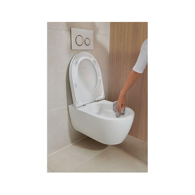 Geberit Icon Pack WC suspendu - 36x53x37,5cm - cuvette profonde - sans bride - antisalissure - céramique - blanc brillant