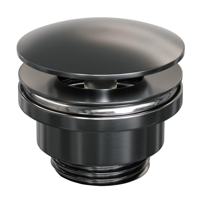 Brauer Gunmetal Edition bouchon de lavabo toujours ouvert pvd gunmetal brossé