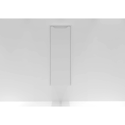 H&R badmeubelen Juice Halfhoge Kast - 40x35x100cm - met ronde hoeken - 1 deur - rechtsdraaiend - wit mat