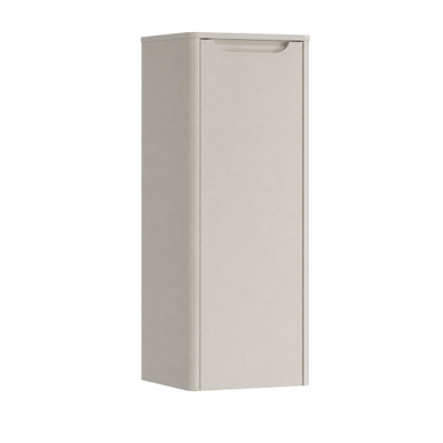 H&R badmeubelen Juice Halfhoge Kast - 40x35x100cm - met ronde hoeken - 1 deur - linksdraaiend - beige mat