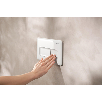 Hansgrohe IFrame Original Q Drukplaatvoor - dualflush - wit
