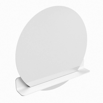 Mondiaz SPOT miroir – Ø 80 cm – avec tablette – Talc (blanc)