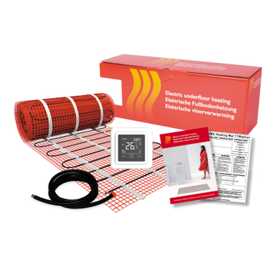 Rosani by MAGNUM Mat elektrische vloerverwarming Set - 525 Watt - 3.5 m2 - met Wifi thermostaat wit OUTLETSTORE