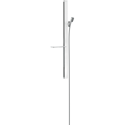 Hansgrohe Unica`E barre coulissante avec flexible de douche Isiflex`B 160cm et porte-savon casetta`E 90cm blanc/chrome