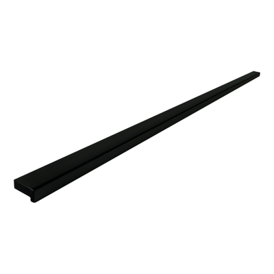 BRAUER Poignée de meuble en applique - 48cm - modèle A - matériau inox - noir mat