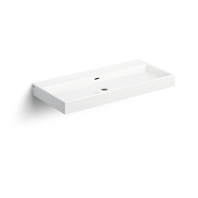 Clou Wash Me lavabo 90x42cm sans bonde Céramique Blanc