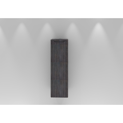 H&R badmeubelen Juice Hoge Kast - 40x35x130cm - met ronde hoeken - 3D-front - 1 deur - linksdraaiend - wenge