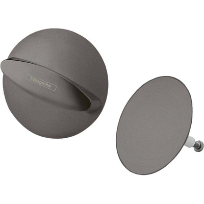 Hansgrohe Universeel Flexaplus élément de finition pour combinaison vidage et trop-plein de baignoire chrome noir brossé