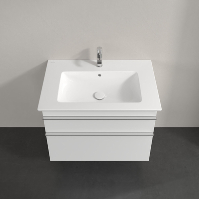 Villeroy & Boch venticello wastafelonderkast - 75.3x59cm 2x lade - glans wit