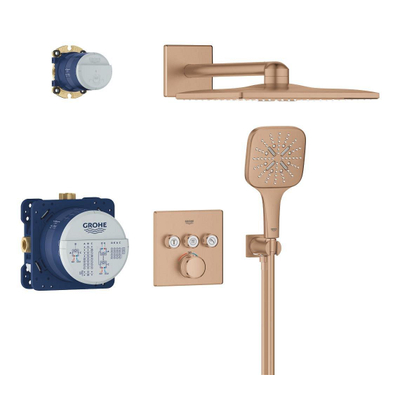 Grohe Grohtherm Smartcontrol Perfect Douche pluie - complète - Cool sunrise brossé (or)