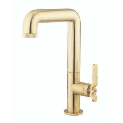 Crosswater Union Wastafelkraan - hoog - opbouw - koudwaterkraan - gecoat messing geborsteld (goud)