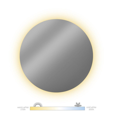 Looox Cm line CM line Miroir - 120cm - Rond - Éclairage Cct