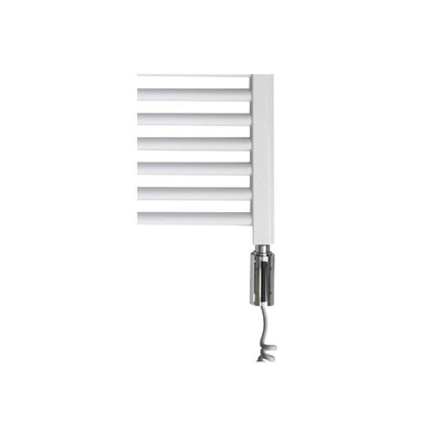 Sanicare electrische design radiator 172 x 45 cm. wit met WiFi thermostaat chroom