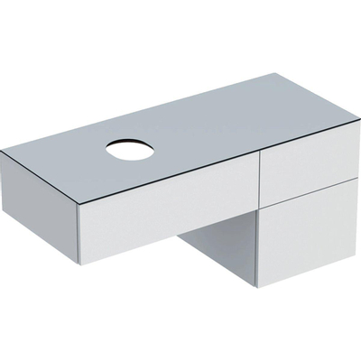Geberit VARIFORM wastafelonderkast - 3 la - 120cm - met sifon - wit