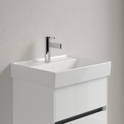 Villeroy & Boch Collaro fontein - 50x40cm - zonder overloop - 1 kraangat CeramicPlus - White Alpine (glans wit)