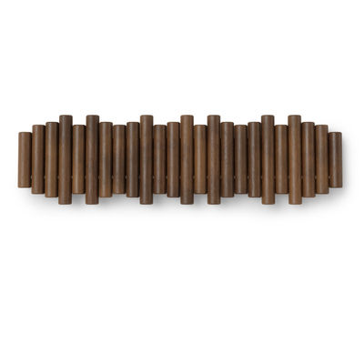 Umbra Picket porte-serviettes - 61x4x17cm - 3 crochets - noyer
