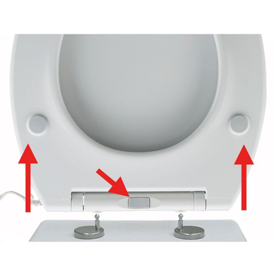 Adob warmlet siège de toilette chauffant à fermeture douce et à dégagement rapide