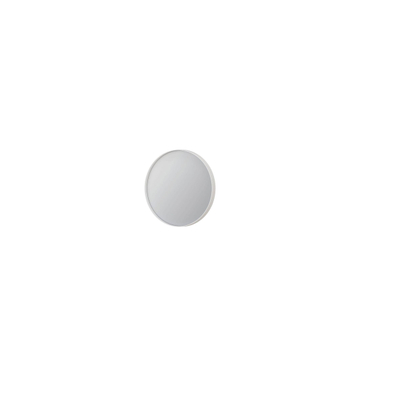 INK SP15 Miroir - 40x4x40cm - rond - encastré dans un cadre en aluminium - aluminium blanc mat