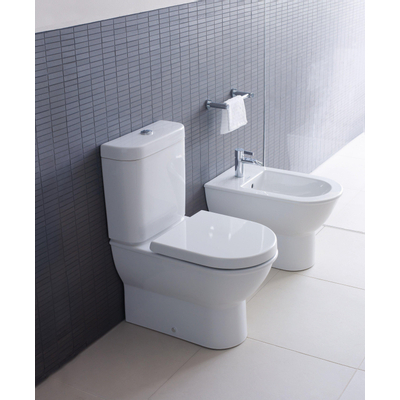 Duravit Darling New Staand bidet - inclusief bevestiging - 63x36cm - glans wit