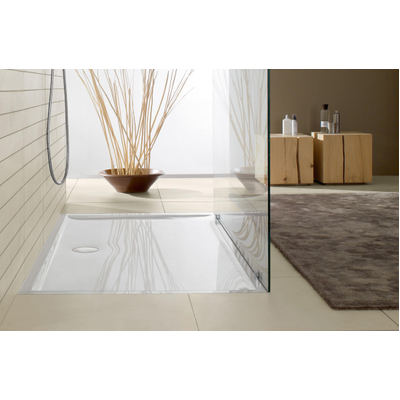 Villeroy & Boch Futurion Flat douchebak quaryl rechthoekig - 160x90x2.5cm - White Alpine (glans wit)