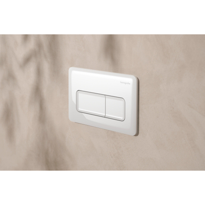 Hansgrohe iFrame Original Q plaque de déclenchement pour double chasse blanc