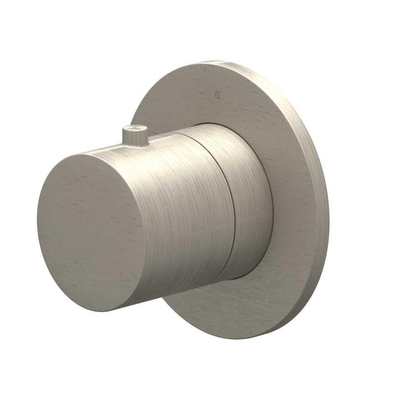 IVY Bond Afbouwdeel - voor inbouw douchemengkraan - stopkraan - symmetry - rond rozet - Geborsteld nickel PVD