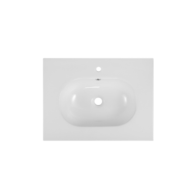 Saniclass Chaci Wastafel meubelset met onderkast - 60x46x14cm - 1 kraangat - keramiek - wit SHOWROOMMODEL