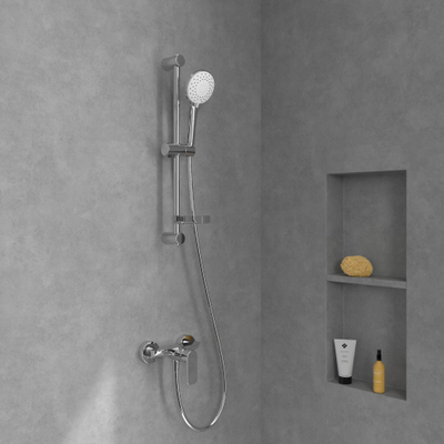 Villeroy & Boch O.novo Eengreeps douchekraan - hoogglans chroom