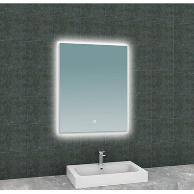 Wiesbaden Soul miroir rectangulaire avec LED, dimmable et chauffage miroir 60 x 80 cm