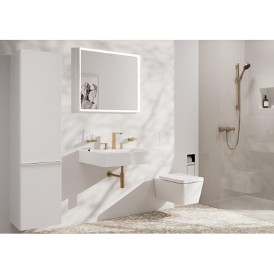 Hansgrohe Tecturis E wastafelkraan - opbouw - vorm kraan/grepen: rechthoek - geborsteld brons