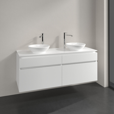 Villeroy & Boch Legato onderkast met 4 laden voor 2 opzetwaskommen 140x50x55cm matwit