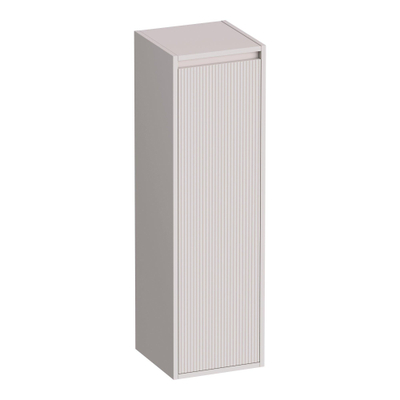 BRAUER Adore Wavy colonne haute - 120x35x35cm - 1 porte - charnières à gauche - sans poignée - sable mat