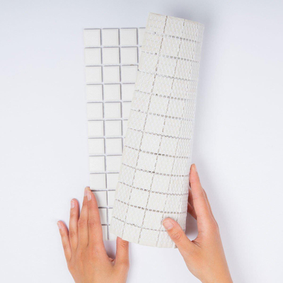 The Mosaic Factory London mozaïektegel - 30x30cm - wand en vloertegel - Vierkant - Porselein Super White Mat
