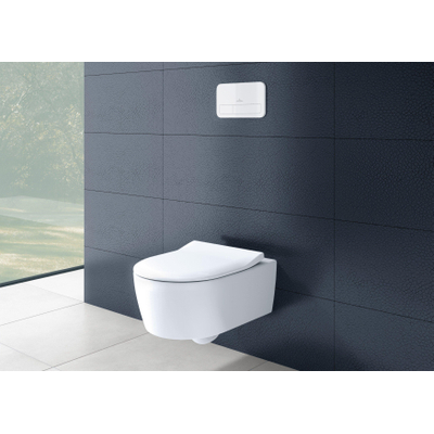 Villeroy & Boch Avento combi pack - met wandcloset - diepspoel DirectFlush - met slimseat closetzitting - 37x53cm - softclose - quickrelease - White Alpine (glans wit)