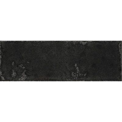 Colorker Enjoy Carrelage à motif bande décoratif - 10x30cm - 8mm - rectifié - Porcellanato - Noir