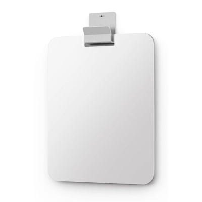 Zack Potes miroir – 16 x 23,2 cm – anti-condensation, autocollant – Inox brossé