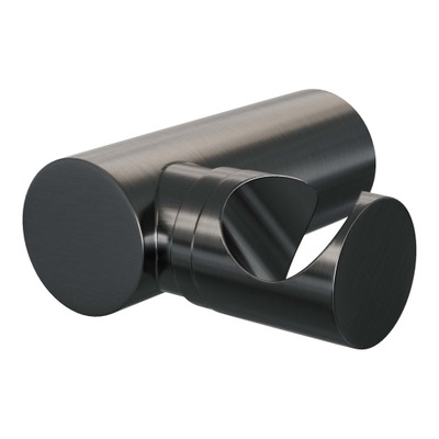 BRAUER Stripe Mitigeur thermostatique de douche - SET 03 - apparent - support mural - douchette sur barre - flexible de douche - gunmetal brossé PVD