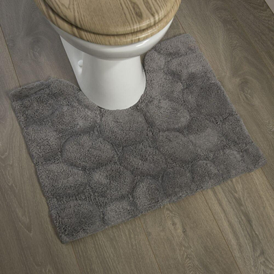 Sealskin Pebbles Tapis de toilette Coton 50x60 cm Gris